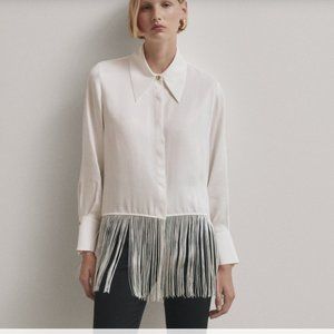Massimo Dutti Blouse with fringe detail